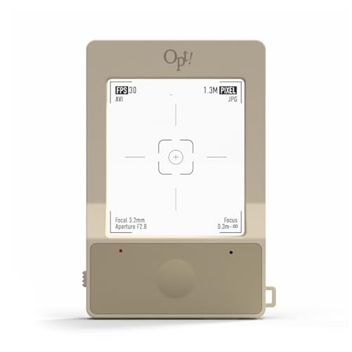 opt!InstantSnap インスタントスナップ デジタルカメラ トイカメラ 光学ファインダー搭載 レトロ アナログ風 小型 薄型 動画撮影 エフェクト microSD対応 Type-C充電 日本語取扱説明書 (サンド)の外観・全体像 画像