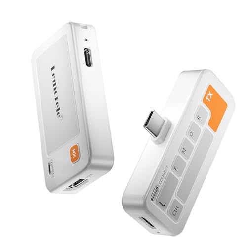 Lemorele hdmi ワイヤレス 無線 送受信機セット「2026年新登場 小さな巨人!」50M/5Ghz高速伝/1080P@60Hz/WIFI&設定不要 音画同期 最大50m伝送 日本技適認証済(番号:R220-JP8287) 超低遅延 音画同期 ミラー&拡張モード搭載 Type-C充電対応の外観・全体像 画像