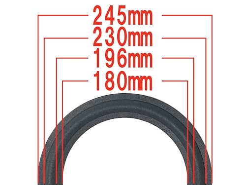 スピーカー ウレタンエッジ スピーカーエッジ エッジ 10インチ・ユニット用 外径245mm ブラック スピーカー・ユニット修理交換用パーツの特徴・詳細 画像