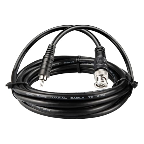 BOOBRIE 3M BNCケーブル BNCオス-RCAオス変換ケーブル RG59/U同軸ケーブル 75Ω 低損失 延長コードIPカメラ/DVR/NVR/防犯カメラ/映像線/ビデオケーブル 1