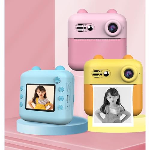 キッズクリエイティブカメラフォトプリンター720PビデオABSシリコンデザイン安全な遊びと学習のための芸術的な描画写真カメラのおもちゃの特徴・詳細 画像