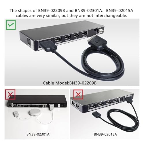 テレビケーブル、接続ケーブル 2 メートル BN39-02209B BN3902209B、Samsung KS7000 KS7500 KS8000 KS9000 KS9500 KS9800 KS9810 TV KS シリーズに対応の詳細・まとめ 画像