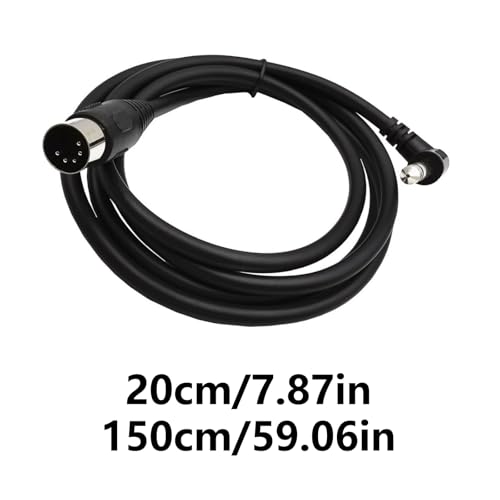 Din 5Pin - 6.35mm ケーブル 5Pin Din オスアダプター - 6.35mm オスサウンドアダプター 楽器機器用 ステレオ キーボード用の特徴・詳細 画像