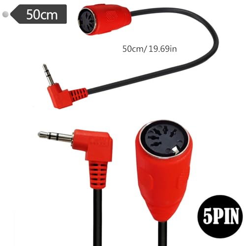 5Pin Din メス 3.5 ミリメートルオスサウンドアダプタケーブルステレオ 3.5 オス 5Pin Din メスケーブルワイヤーコードコネクタの特徴・詳細 画像