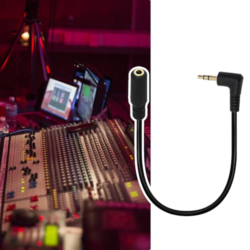 3.5 ミリメートル角度オス - メスアダプタ高忠実度 90 度 3.5 ミリメートル - TRRS ステレオケーブル狭いスペースケーブル用の特徴・詳細 画像