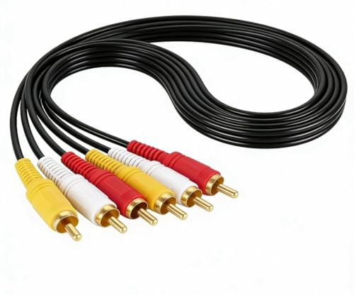 LKUPAQ AV オス - オス ケーブル コード ホームシアター アンプ、テレビ、ステレオ システム用の AV オス - オス ケーブルと互換性があります。 1