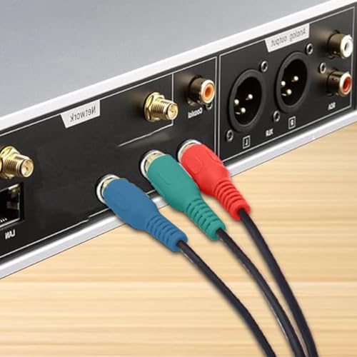 オーディオビデオアダプターケーブル | シンプルでクリアなデザインのビデオアダプターケーブル | オーディオビデオケーブル ソフトメスコネクタケーブル伝送 TV コンピュータープレーヤー MP3用の特徴・詳細 画像