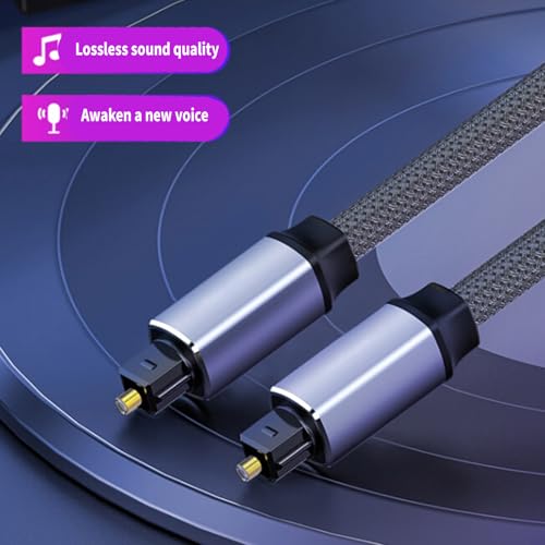 光聴覚ケーブル SPDIF オス - オス ナイロン編組 ゲーム コンソール プレーヤー ホーム シアター用 オプションの長さ SPDIF 光ケーブルの特徴・詳細 画像