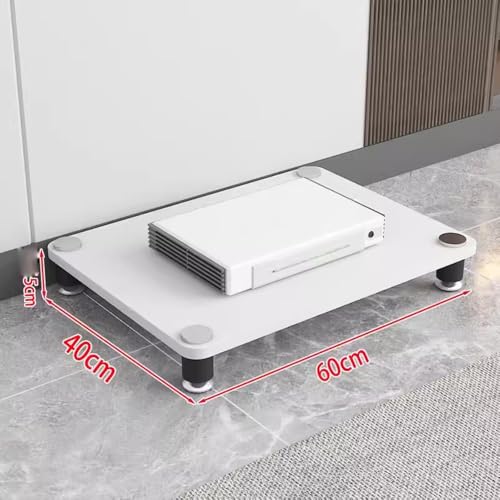 HiFiラック木製&エルAVスタンド1/2/3/4段TVスタンドプレミアムHiFiシェルフオーディオラックホームシアター用（ホワイト1段）の詳細・まとめ 画像