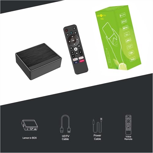 レモンテレビミニ TVボックス BOXPUT アンドロイドボックス 2024 Allwinner H618 2GB RAM 16GB ROM Android 12.0搭載 BT5.4 音声リモコン付き（電池は付属しません）の特徴・詳細 画像