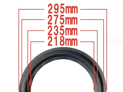 スピーカー ウレタンエッジ スピーカーエッジ エッジ 12インチ・ユニット用 1個 外径295mm ブラック スピーカー・ユニット修理交換用パーツの特徴・詳細 画像