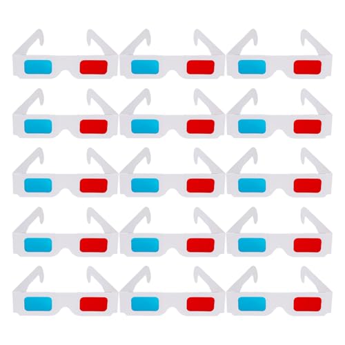 NUOLUX 3D映画用紙製メガネ 赤青アナグリフフレーム 200個 映画鑑賞 3Dゲーム コンサート対応 1