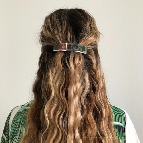 ブックヘアクリップ、ブックバレッタ | ビスタヘアスナップクリップ,ミニチュアブックフレンチ固定ヘアバレッタ、手作りヴィンテージタイニーブックヘアクリップアクセサリー、太い髪用ヘアクリップの詳細・まとめ 画像