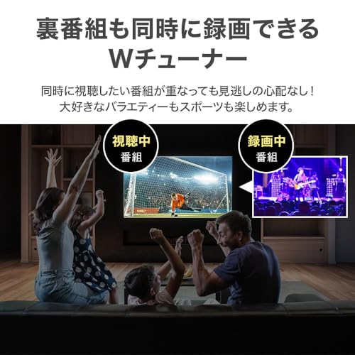 テレビ 40インチ フルハイビジョン 液晶テレビ 地上波対応 チューナー内蔵 ダブルチューナー 地デジ/BS/CSチューナー搭載 外付けHDD 壁掛け 可能 40型モニター iimono117 (40インチ)の特徴・詳細 画像