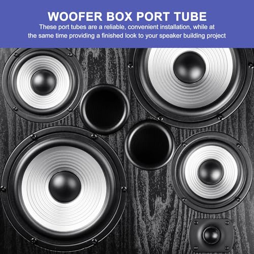 Vaguelly 40mm口径プラ製スピーカーポートチューブ8個セット サブウーファーボックス用ABS製低音強化ポート ホームオーディオ カーオーディオの特徴・詳細 画像