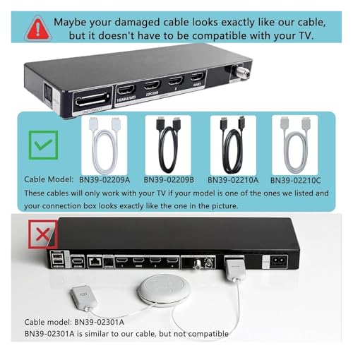 テレビケーブル、接続ケーブル 2 メートル BN39-02209B BN3902209B、Samsung KS7000 KS7500 KS8000 KS9000 KS9500 KS9800 KS9810 TV KS シリーズに対応の特徴・詳細 画像