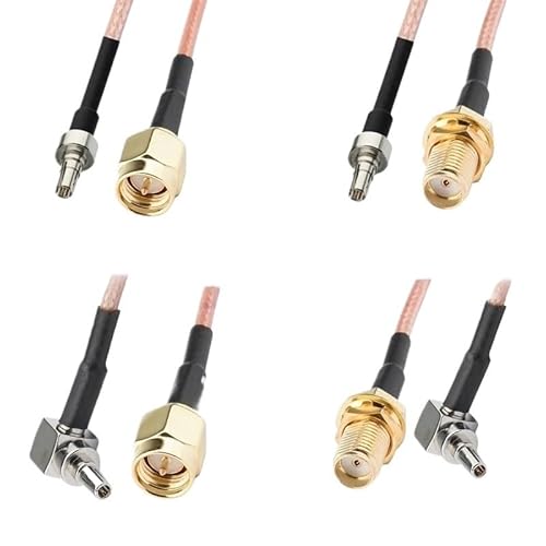 SMA to CRC9 ケーブル SMA オスメス to CRC9 オスストレート直角 RG316 ピグテールケーブル 3G 4G モデム用(RP SMA F to CRC9 RA,50CM)の詳細・まとめ 画像