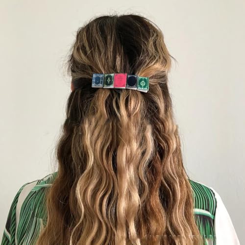 ブックヘアクリップ、ブックバレッタ | ブックヘアクリップフレンチバレッタヘアクリップ - 小さなヘアバレッタノンスリップホールドヴィンテージヘアアクセサリー、フランス語ブックヘアクリップ、教師用手作りヴィンテージタイニーブックヘアクリップアクセサリーの詳細・まとめ 画像