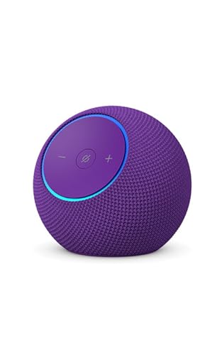 Amazon Echo Dot Max (エコードットマックス)(2025年発売) - Alexaスピーカー、部屋中に広がるサウンド、スマートホームハブ内蔵、アメジストの外観・全体像 画像