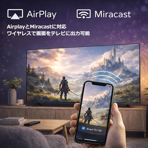 AMIAMIstyle 4K 50型 スマートテレビ チューナーレステレビ IPS液晶パネル採用 Android Ver 14.0対応 ネット動画 HDR10対応 モニター AMI-TV50S2 2026年モデル (50インチ)の特徴・詳細 画像