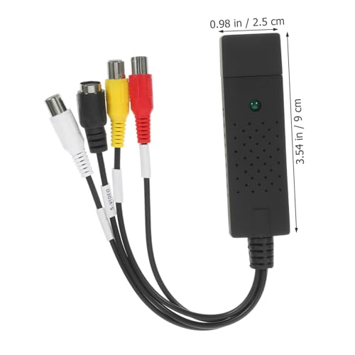 POPETPOP 黒色ABS素材のUSB電源ビデオキャプチャーデバイス ビデオ音声の 録画機能搭載 MPEGビットレート調整対応 映像変換やテープダビングに最適の詳細・まとめ 画像