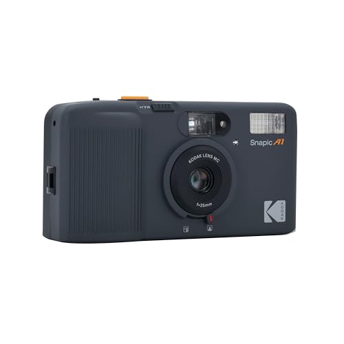 KODAK Snapic A1 35mm フィルムカメラ 35mm 再利用可能 2ゾーン フォーカス 軽量 コンパクト(24expフィルム付き, ライノグレー)の特徴・詳細 画像
