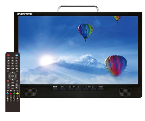 OVERTIME 地上・BS・CSチューナー搭載 14型液晶コンパクトTV OT-3PT14AKの外観・全体像 画像