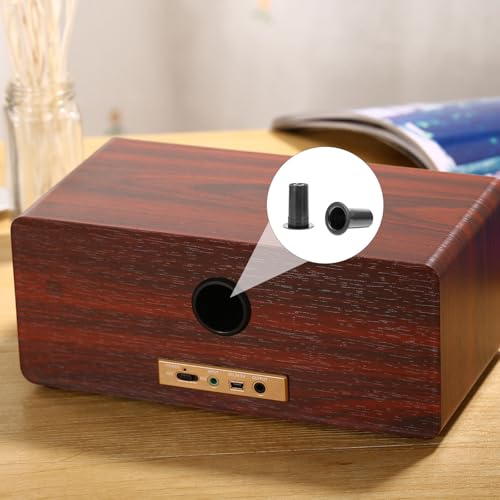 TOYANDONA ABS製オーディオスピーカーキャビネットポート 黑色プラ製バスレフ管 スピーカー交換部品 スピーカーボックス用 取り付け簡単 良い音質実現 8個セットの特徴・詳細 画像