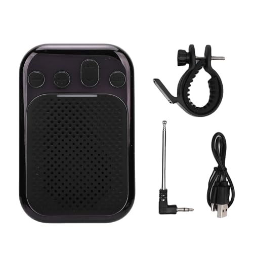Sxhlseller ウェアラブルBluetoothスピーカー、クランプ内蔵ポータブルスピーカー、3W HDサウンド、IPX7防水、磁気マウント、 5.4、自転車、ジム、アウトドア、キャンプ、ハイキング用 1