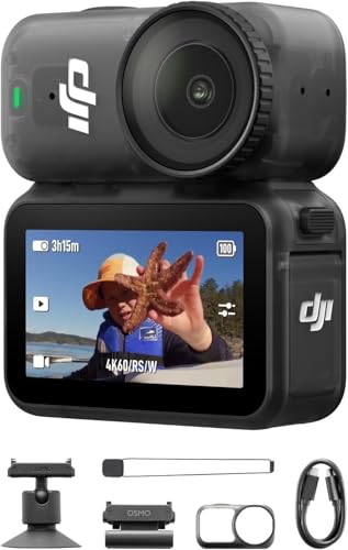 DJI Osmo Nanoスタンダードコンボ (64GB) ウェアラブルカメラ 小型4K/60fps Vlogカメラ 1/1.3インチセンサー 143°広角FOV映像 200分録画 迅速なコンテンツ転送 スポーツ Vlog用磁気POVカメラ4Kの外観・全体像 画像