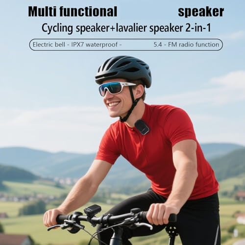 Sxhlseller ウェアラブルBluetoothスピーカー、クランプ内蔵ポータブルスピーカー、3W HDサウンド、IPX7防水、磁気マウント、 5.4、自転車、ジム、アウトドア、キャンプ、ハイキング用の特徴・詳細 画像
