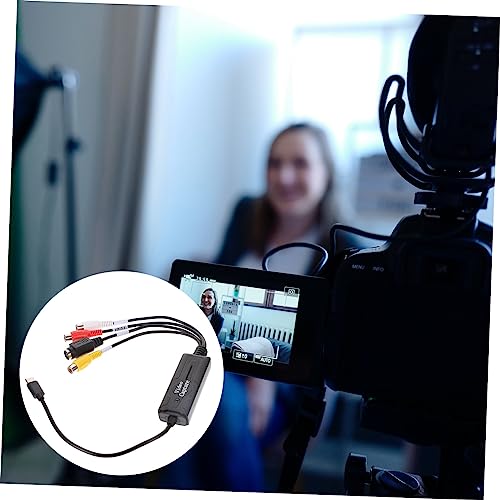 CAXUSD VHSデジタルへ変換可能な AVキャプチャカード USB Type-C接続対応 黒色ゴム素材採用 銅製部品使用 PCDVカムコーダー対応 音声映像同期機能搭載の特徴・詳細 画像