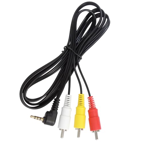 KAUMO VMC-20FR 互換品 デジタルビデオカメラ Handycam ハンディカム AVケーブル 1.2m (L字型) 1