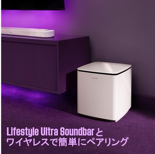 Bose Lifestyle Ultra Subwoofer - ワイヤレスサブウーファー ホームシアターシステム 簡単セットアップ コンパクト設計 深みのある重低音 ブラックの特徴・詳細 画像