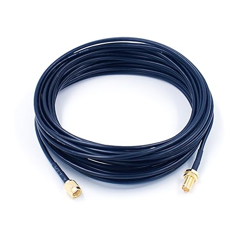RP SMA オスから RP SMA メス延長ケーブル W/i/Fi アンテナ R/F コネクタ RG174 ケーブル(10 meter)の外観・全体像 画像