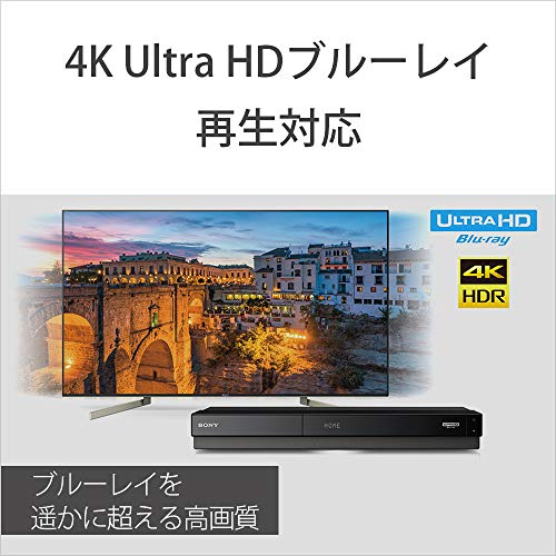 【整備済み品】ソニー ブルーレイレコーダー 1TB 3チューナー Ultra HDブルーレイ対応 無線LAN内蔵 BDZ-FT1000の特徴・詳細 画像