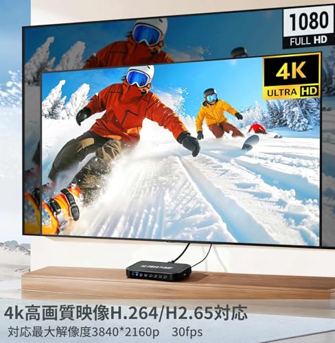 メディアプレーヤー 4k マルチメディアプレーヤー フルHDプレイヤー【H.265/HEVC/VP9対応】 SDカード・USBメモリ・HDD対応 動画・音楽・画像写真再生 HDMI・VGA・コンポジット・コンポーネント出力対応 テレビとモニターで大画面再生 デジタルサイネージ 店頭展示 HDMIケーブル付属の詳細・まとめ 画像