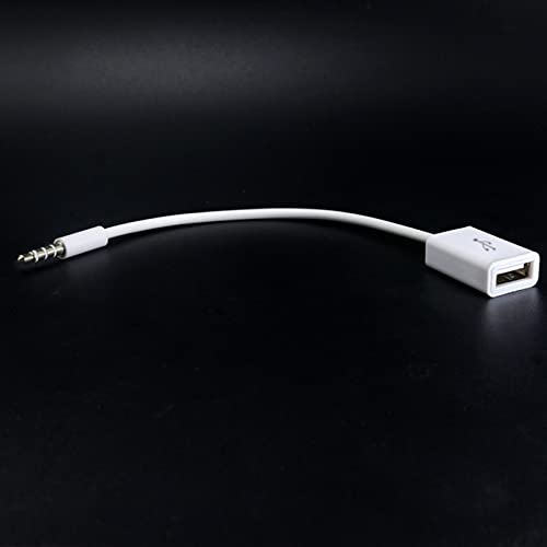 USB - 3.5mm ポートステレオアダプター、オス 3.5mm ステレオポート - USB メス充電ケーブルアダプターコード 車用の特徴・詳細 画像