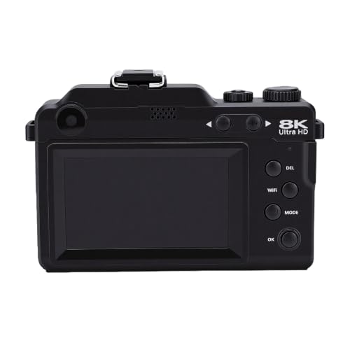 GOWENIC 8K 100MP デジタルビデオカメラ 18X ズーム WiFi 写真カメラ 旅行用デュアルレンズウェブ機能付きの特徴・詳細 画像