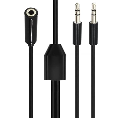 2 in 1 3.5mm スプリッターヘッドフォンアダプター 3.5mm 1 オス/メス - 2 メス/オス ケーブル スプリッター 2 ポート ヘッドセット延長ヘッドフォンの特徴・詳細 画像