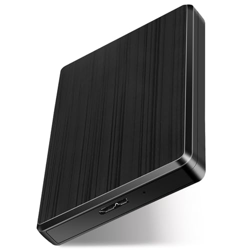 「整備済み」外付けハードディスク ポータブル 超薄 外付けHDD USB3.0 大容量 PC/Mac/PS5/テレビ録画対応 オフェス 500GB 1