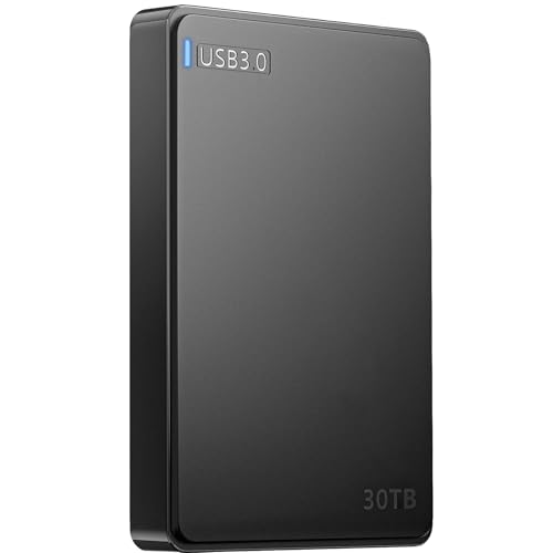 外付けHDD 30TB ハ-ドディスク 外付け USB3.1(Gen1)/3.0/2.0 耐衝撃 超高速データ転送 hdd 外付け 防水 防塵仕様 容量不足対策 データのバックアップ 携帯便利 1