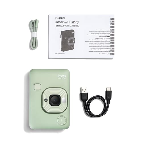 富士フイルム(FUJIFILM) チェキ インスタントカメラ/スマホプリンター instax mini LiPlay グリーン INS LIPLAY C GREEN VNの特徴・詳細 画像
