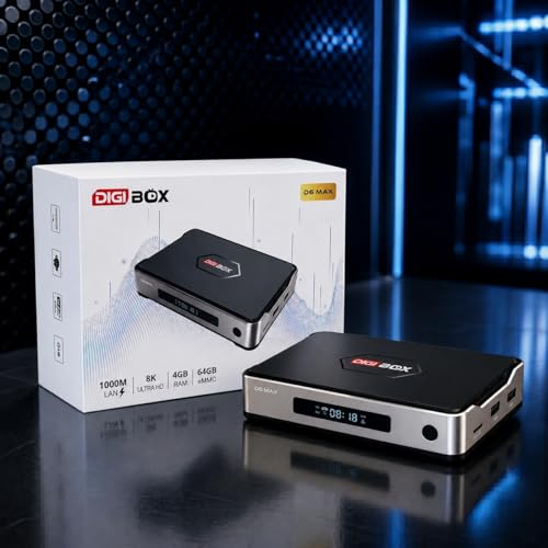 DIGIBOX D6 MAX デジボックス デジボックス D6 MAX digibox d6 max 8K対応 Wi-Fi 6BT5.4 ギガビットLAN 音声リモコン付属 日本語説明書 一台で二役 家庭用と車載用 1
