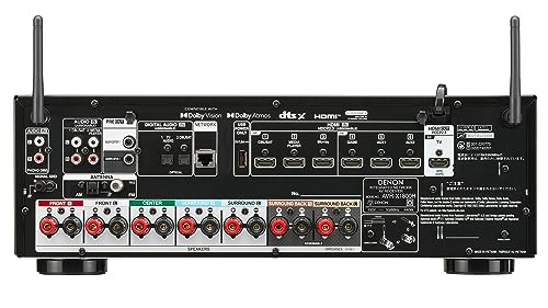 デノン Denon AVR-X1800H AVサラウンドレシーバー 7.2ch 8K Ultra HD、HDR10+、eARC対応/ブラック AVR-X1800HKの詳細・まとめ 画像