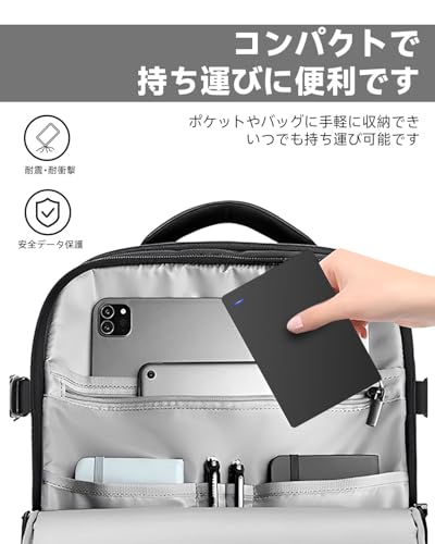 外付けハードディスク 外付けHDD 500GB 超高速データ転送 テレビ録画 超薄型 2.5インチ USB3.0に対応 /PC/Mac/PS4/XBox 携帯便利 収納袋付属の特徴・詳細 画像