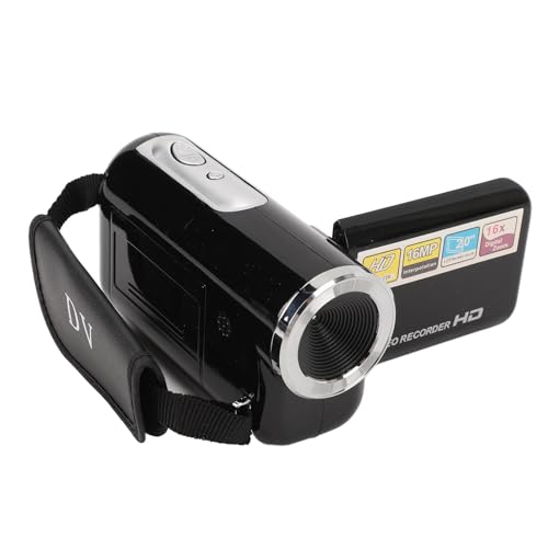 FUNFANG 16MP ビデオカメラ 16MP ビデオカメラ デジタル 1080P X デジタルズーム 2.0 インチ回転可能スクリーン手ぶれ防止 USB ポート 1 4 インチネジ穴 旅行結婚式キャンパスレコード用の特徴・詳細 画像