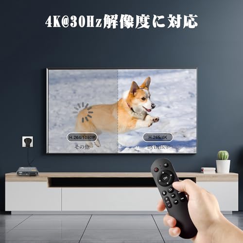 4Kメディアプレーヤー, HD デジタルメディアプレーヤー, H.265/HEVC H.264/AVC MP4 MKVビデオ MP3 音楽 JPG 写真 字幕, HDMI/RCA出力, 自動再生と再開, 家庭用 店頭用 デジタルサイネー, HDMIケーブル付属の詳細・まとめ 画像