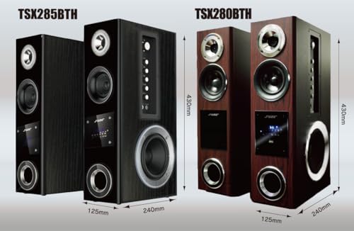 HDMI 搭載 Bluetooth 5.3 対応 ワイヤレス コンパクト アンプ内蔵 デュアルウーファー タワースピーカー TSX285BTHの特徴・詳細 画像