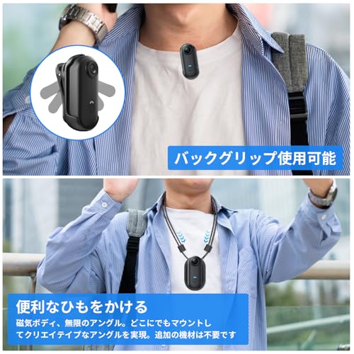 4Kアクションカメラ 120度広角小型ウェアラブル ビデオカメラ ボディカメラ 循環録画 クリップ型 バッテリー寿命140分 30m防水 Vlog 旅行 アウトドア ペット スマホ対応 防水ケース付き 日本語取扱説明書の特徴・詳細 画像